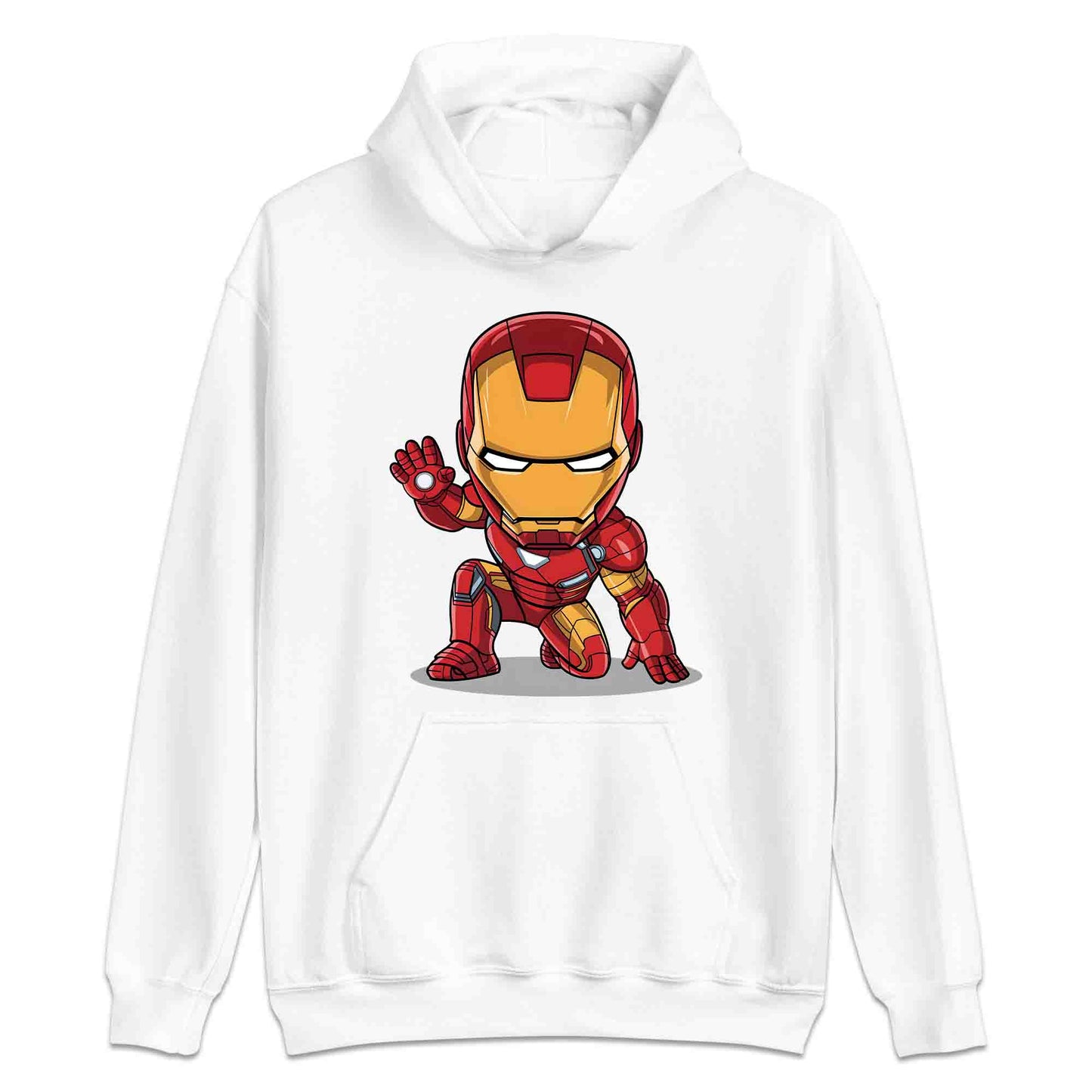 Chibi Iron Man T-Shirt | Marvel Avengers Comic Cartoon Hero Jumper | Tony Stark Armor Fan Hoodie | PRODUCT CODE: CHRBNAIRMNA
