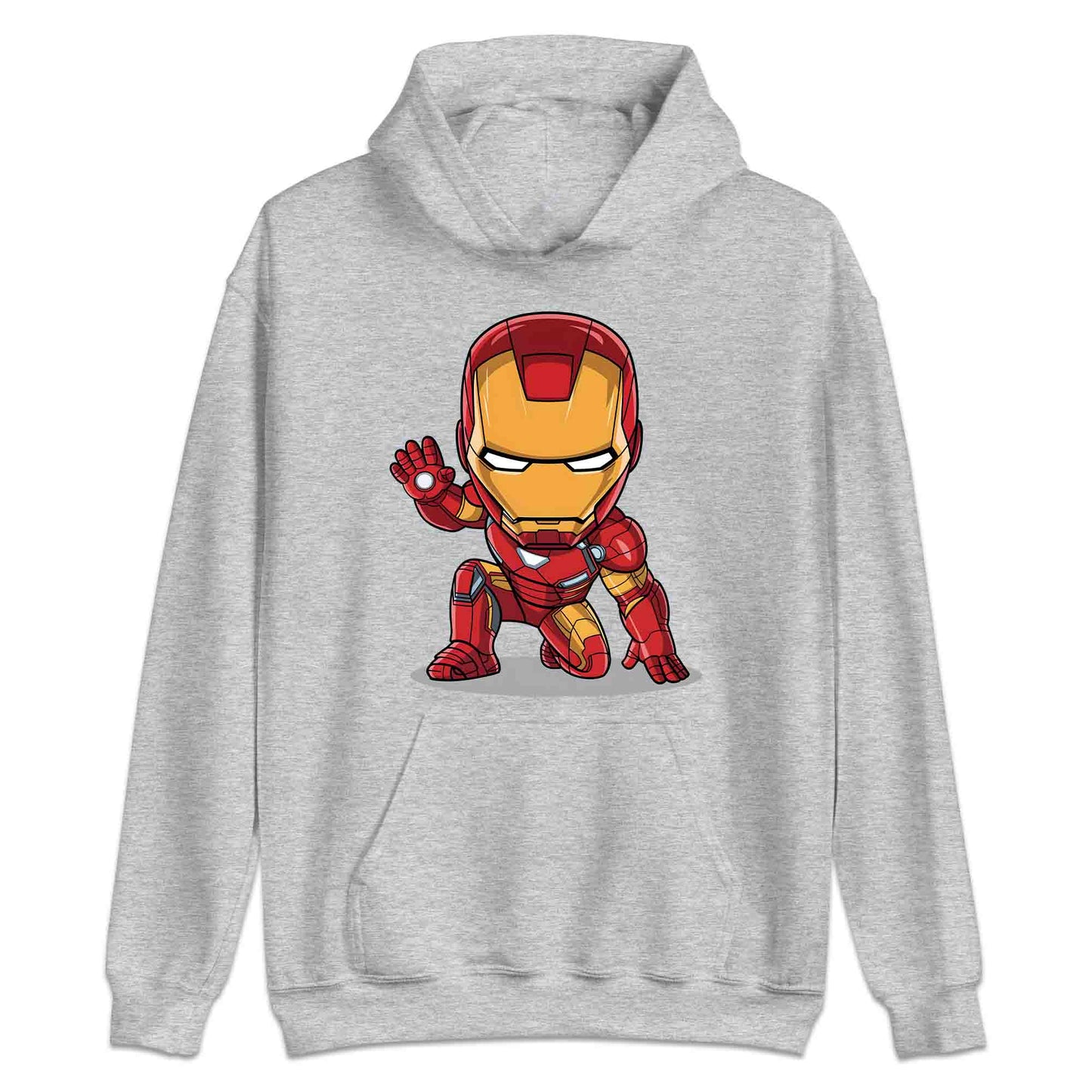 Chibi Iron Man T-Shirt | Marvel Avengers Comic Cartoon Hero Jumper | Tony Stark Armor Fan Hoodie | PRODUCT CODE: CHRBNAIRMNA