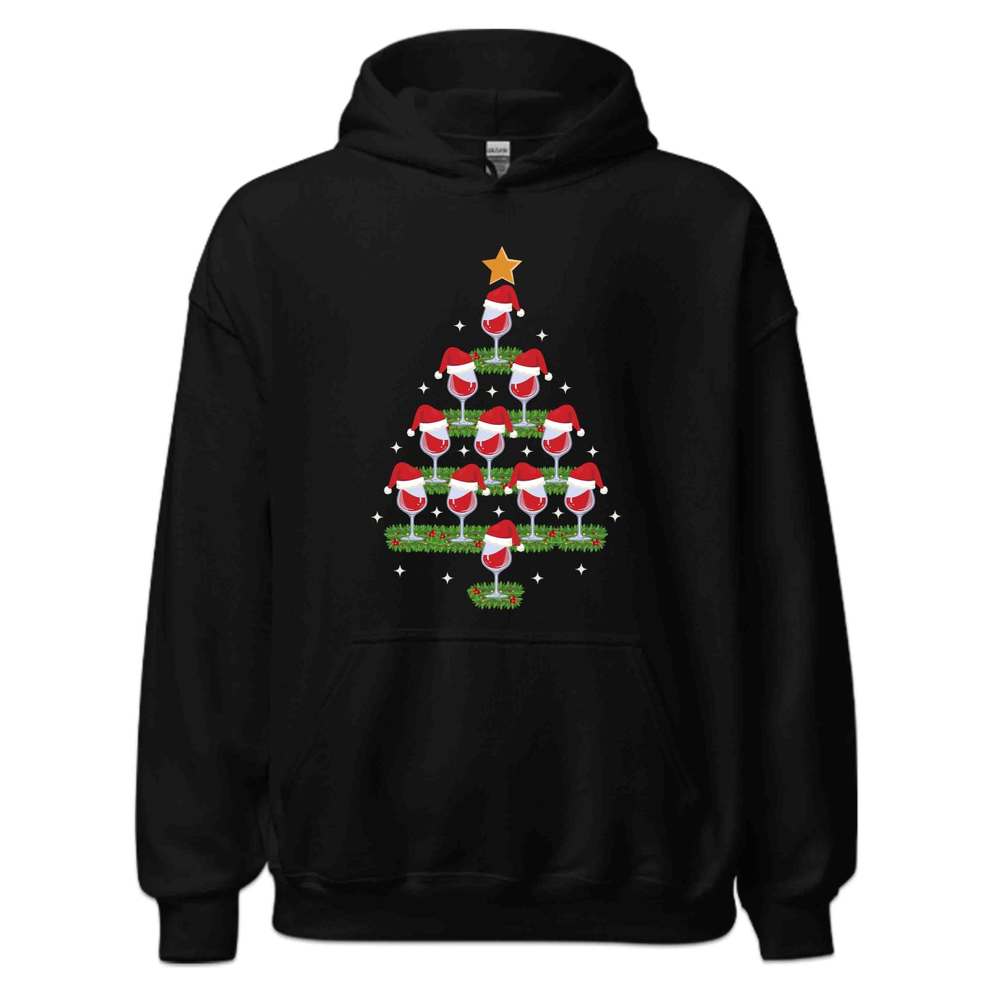 Christmas Wine Glass Tree Funny Xmas Holiday Wine | PRODUCT CODE: CHRMWNGLSTR