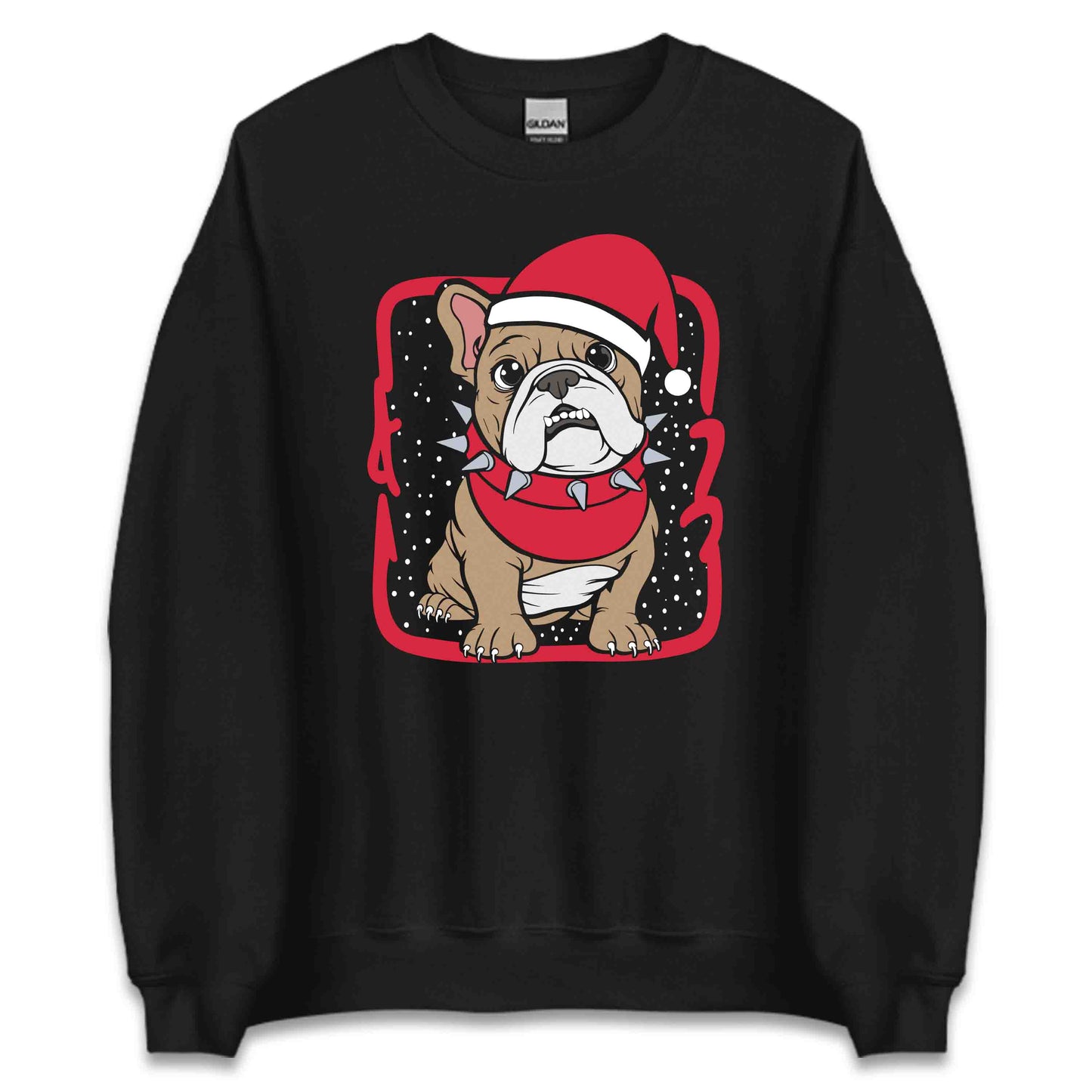 Christmas Bulldog Festive Xmas Dog | PRODUCT CODE: CHTBLGDOFVCXM
