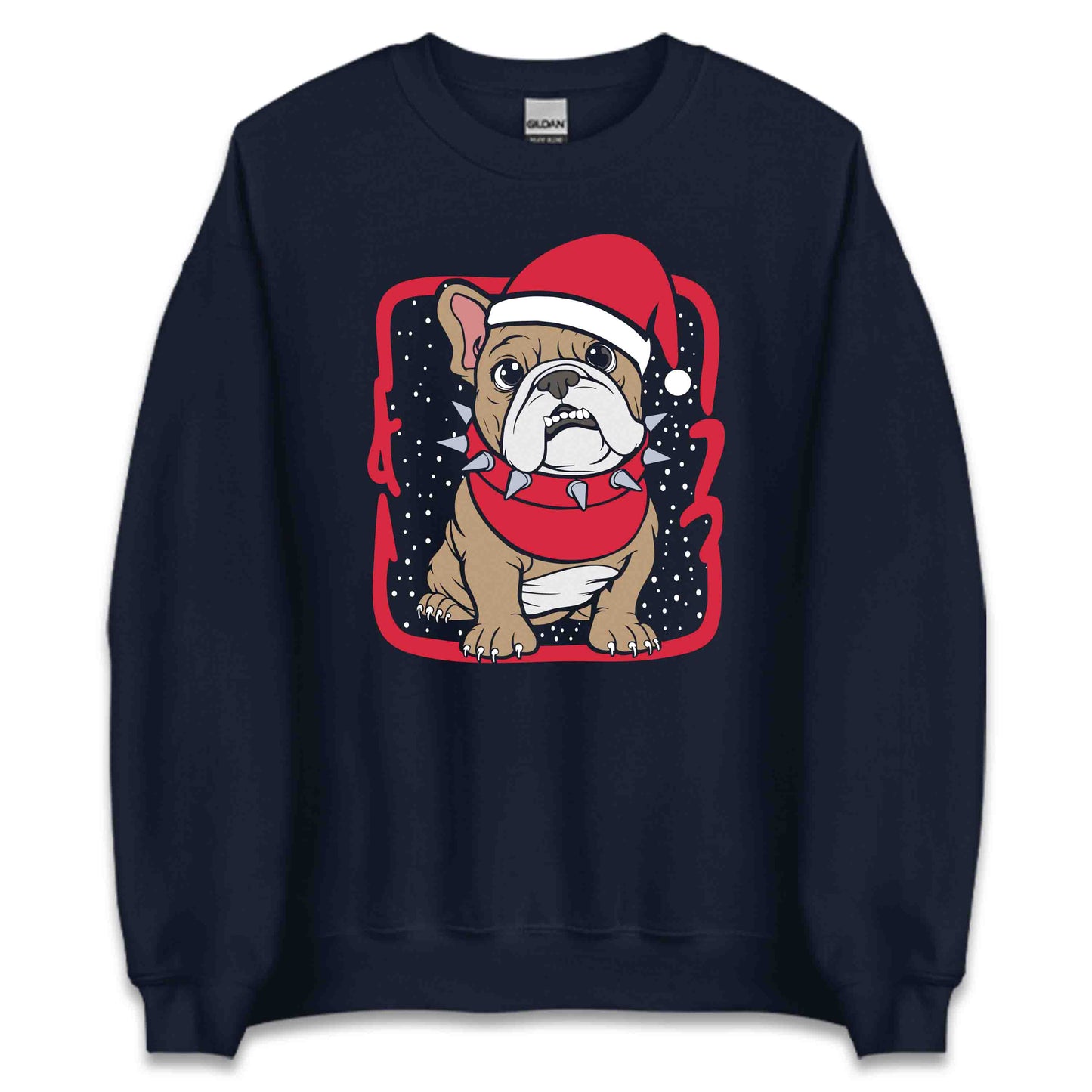 Christmas Bulldog Festive Xmas Dog | PRODUCT CODE: CHTBLGDOFVCXM