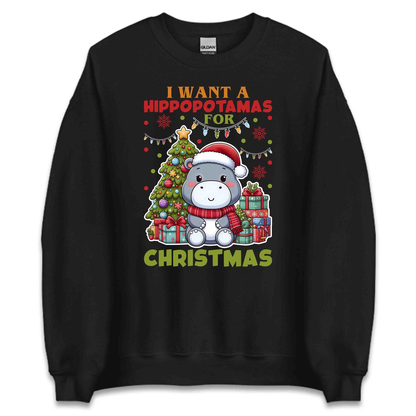 I Want a Hippopotamus for Christmas Cozy Xmas Festive Animal | PRODUCT CODE: CHTRHPOWNTA