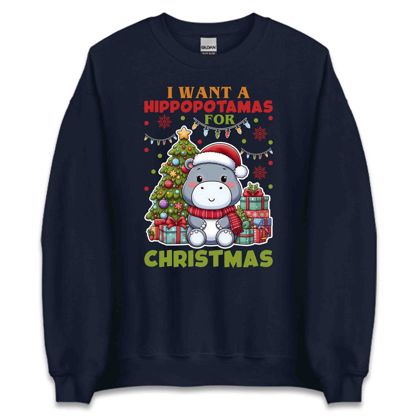 I Want a Hippopotamus for Christmas Cozy Xmas Festive Animal | PRODUCT CODE: CHTRHPOWNTA