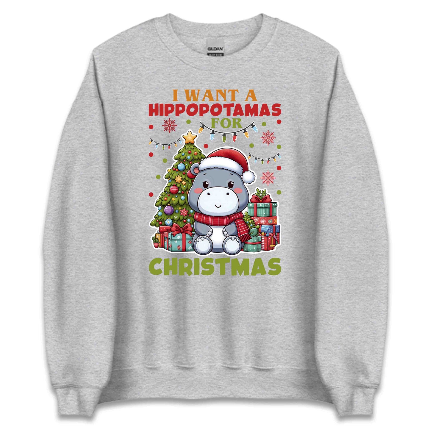 I Want a Hippopotamus for Christmas Cozy Xmas Festive Animal | PRODUCT CODE: CHTRHPOWNTA