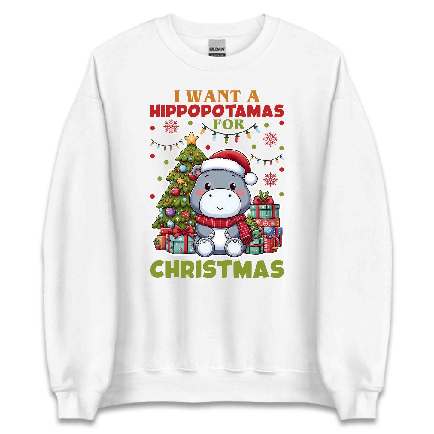 I Want a Hippopotamus for Christmas Cozy Xmas Festive Animal | PRODUCT CODE: CHTRHPOWNTA