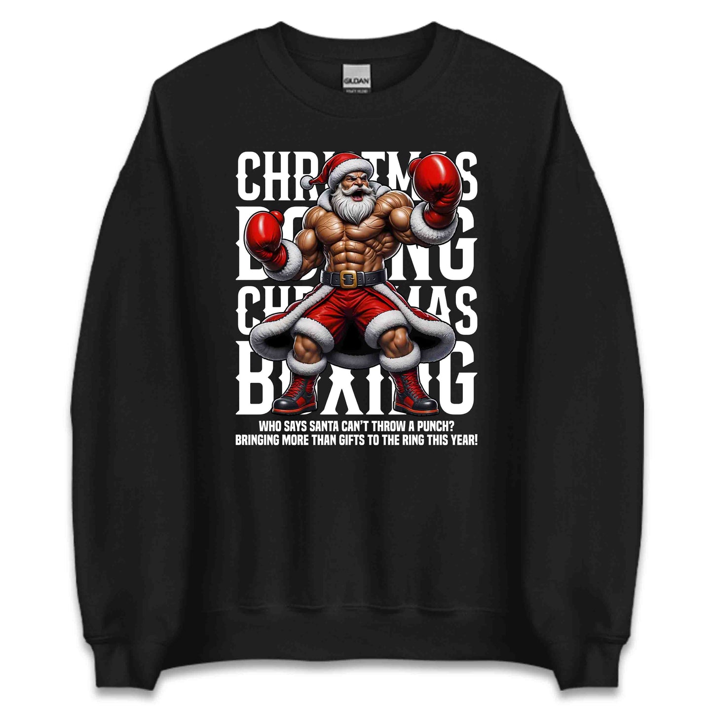 Christmas Muscular Boxer Xmas Santa | PRODUCT CODE: CHTSNABXGOMU
