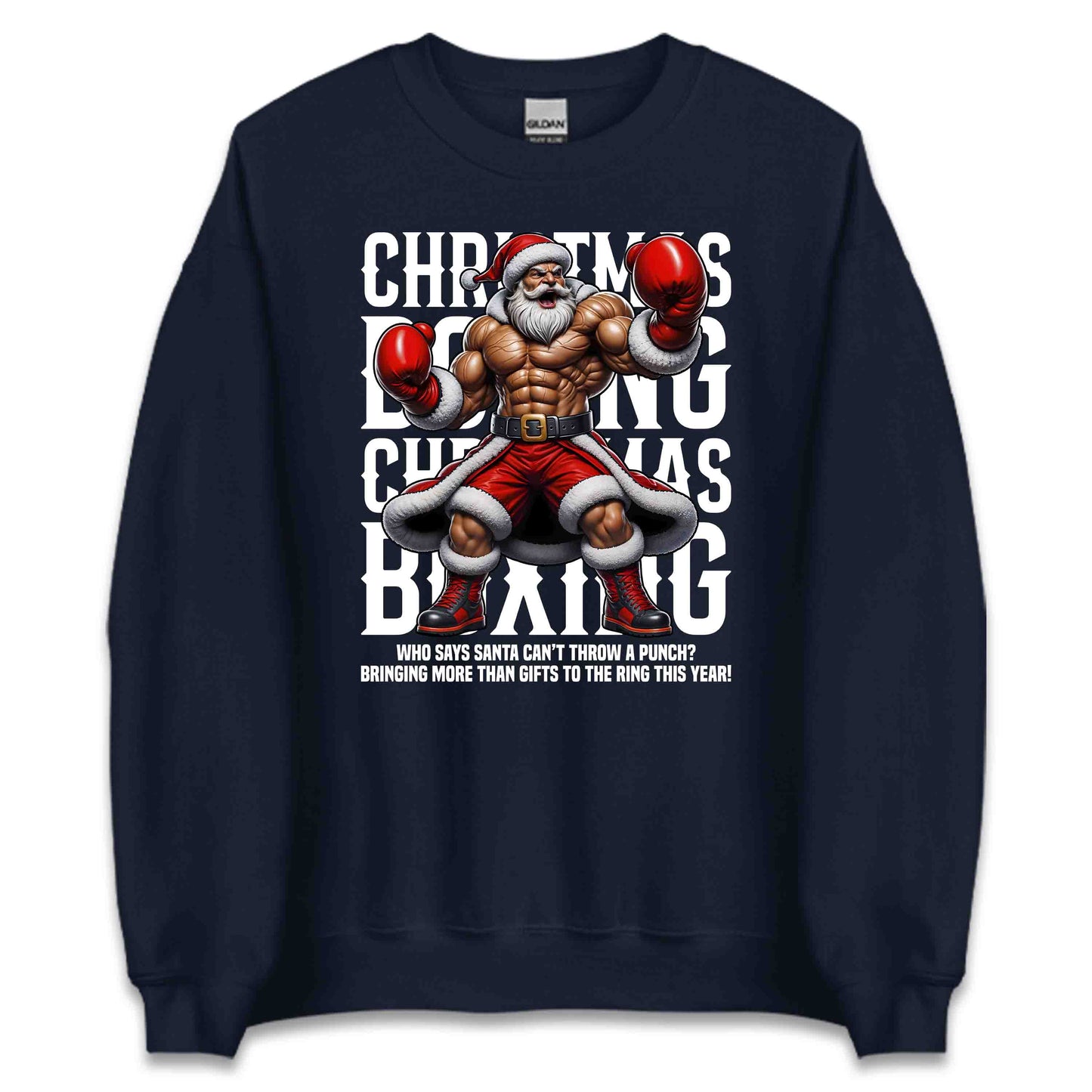 Christmas Muscular Boxer Xmas Santa | PRODUCT CODE: CHTSNABXGOMU