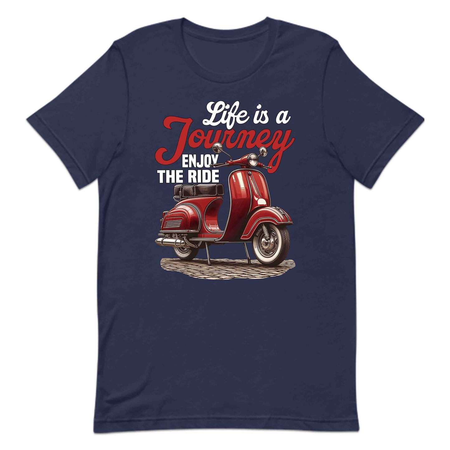 Classic Vespa Scooter Life Is A Journey Enjoy The Ride | PRODUCT CODE: CJEBCVAPANWNG