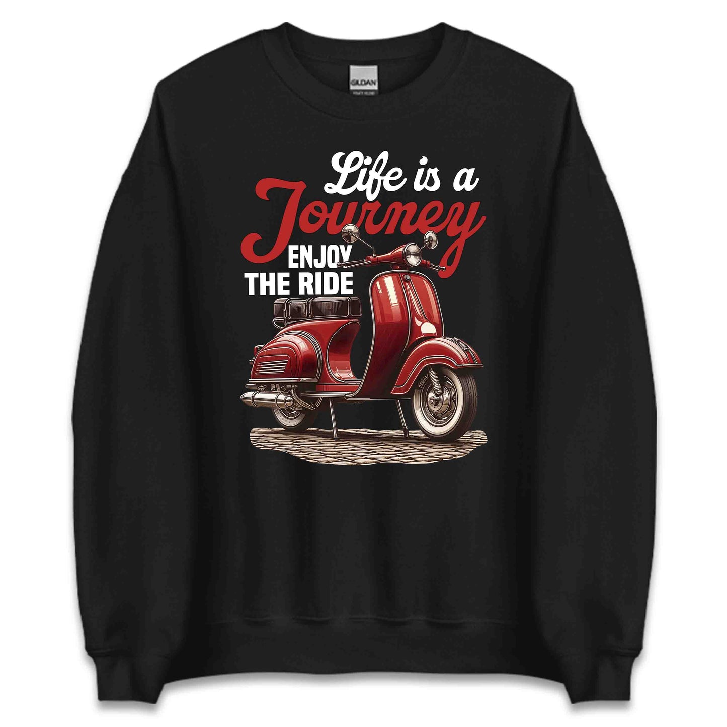 Classic Vespa Scooter Life Is A Journey Enjoy The Ride | PRODUCT CODE: CJEBCVAPANWNG