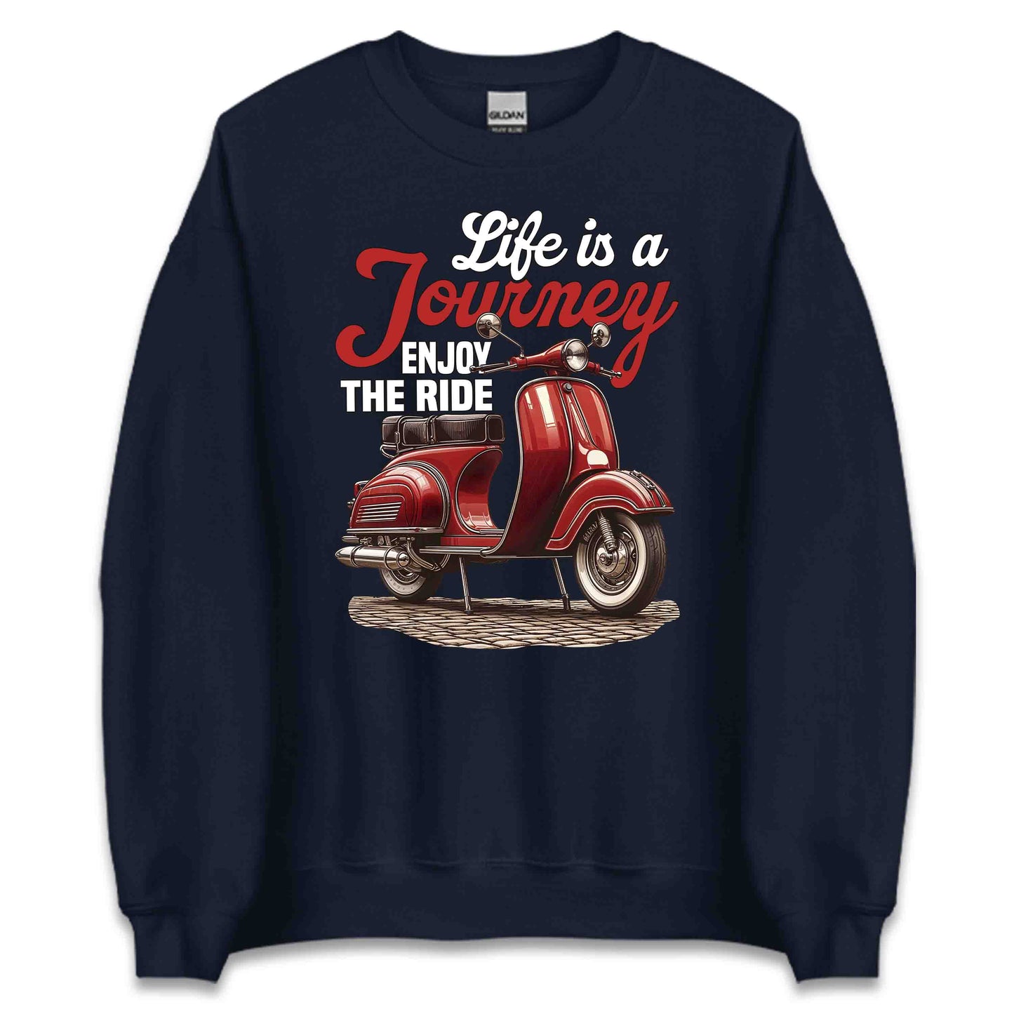 Classic Vespa Scooter Life Is A Journey Enjoy The Ride | PRODUCT CODE: CJEBCVAPANWNG