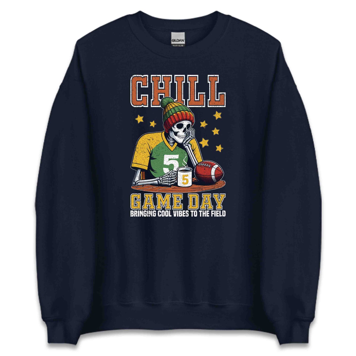 Chill Game Day Skeleton American Football | PRODUCT CODE: CLFGNWAMRENB