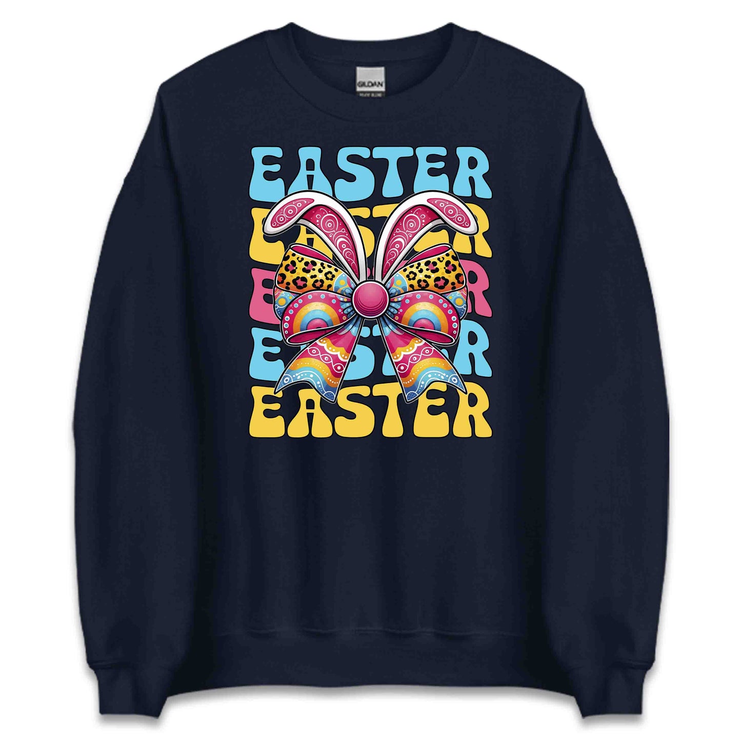 Colorful Easter Bunny Bow Spring Celebrations | PRODUCT CODE: CLFREASTWBON