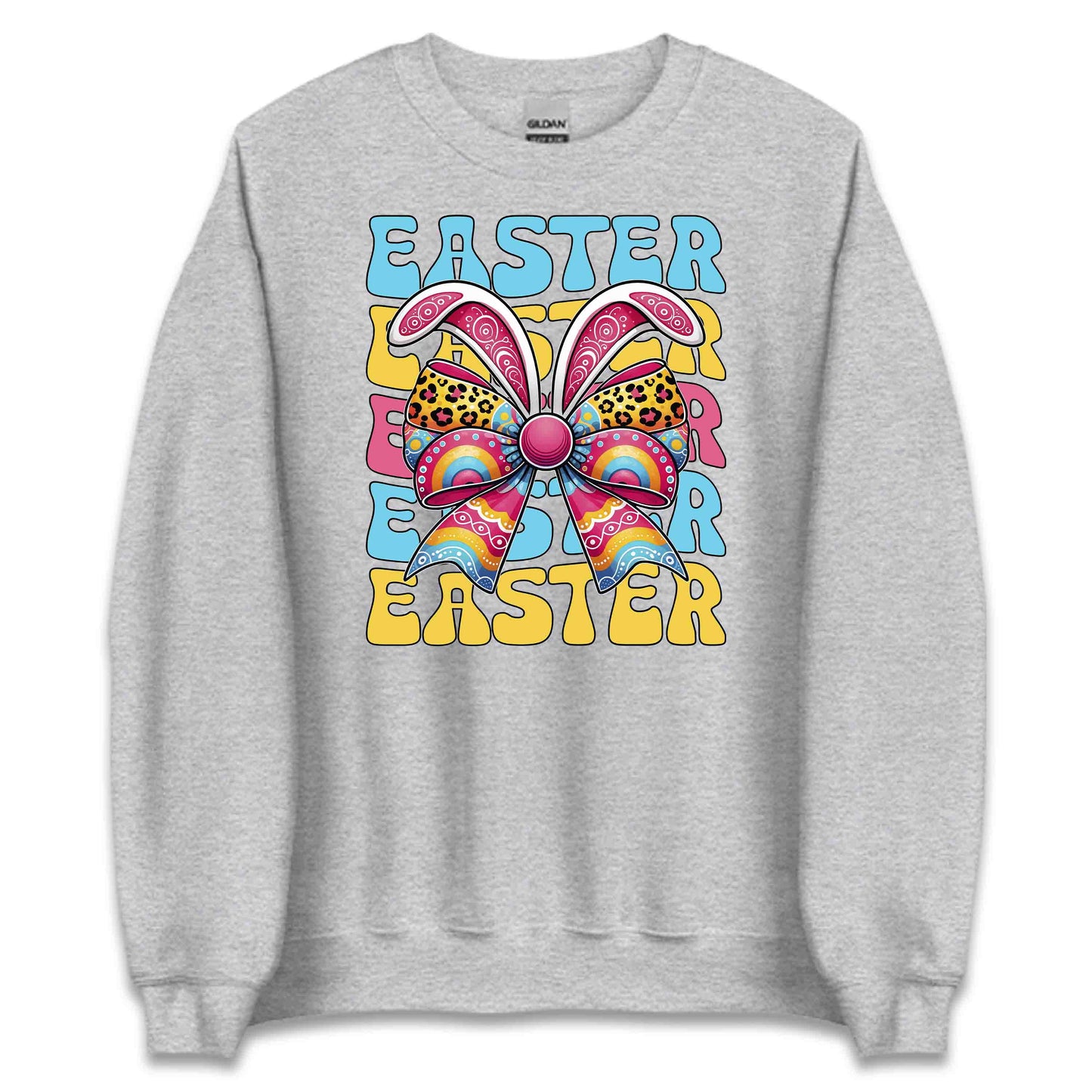 Colorful Easter Bunny Bow Spring Celebrations | PRODUCT CODE: CLFREASTWBON
