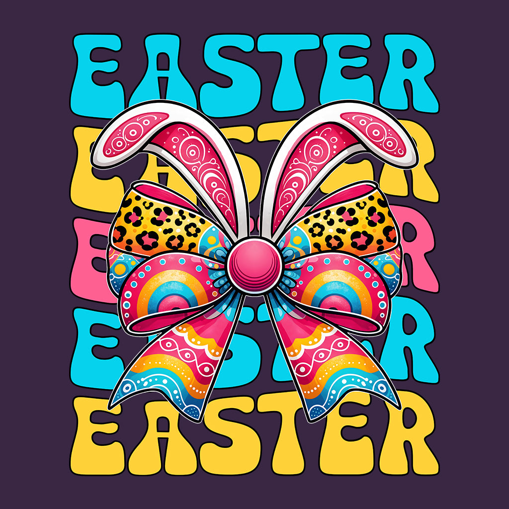 Colorful Easter Bunny Bow Spring Celebrations | PRODUCT CODE: CLFREASTWBON