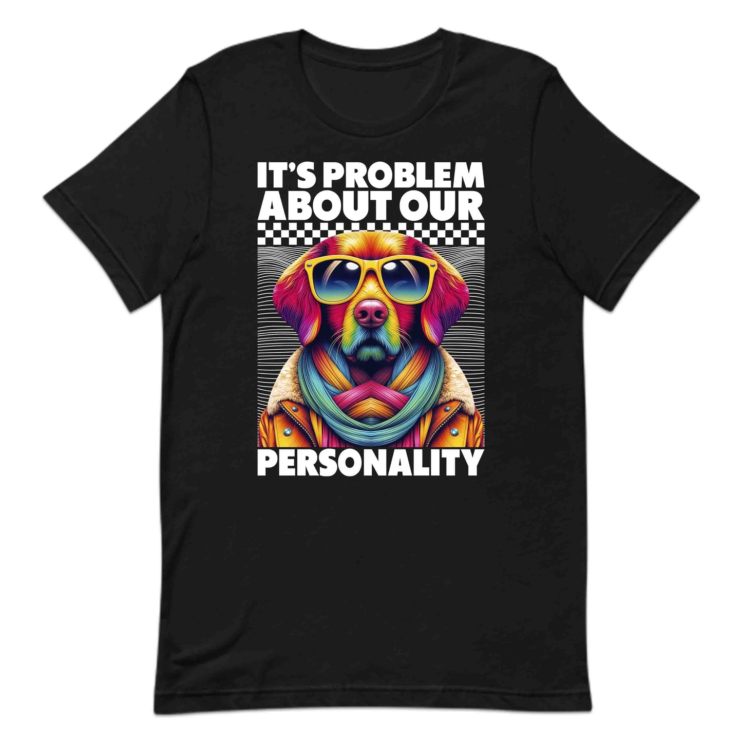 Colorful Retro Dog Personality Neon Pet Lover Funky Pop Art | PRODUCT CODE: CLFROTEGDOPY