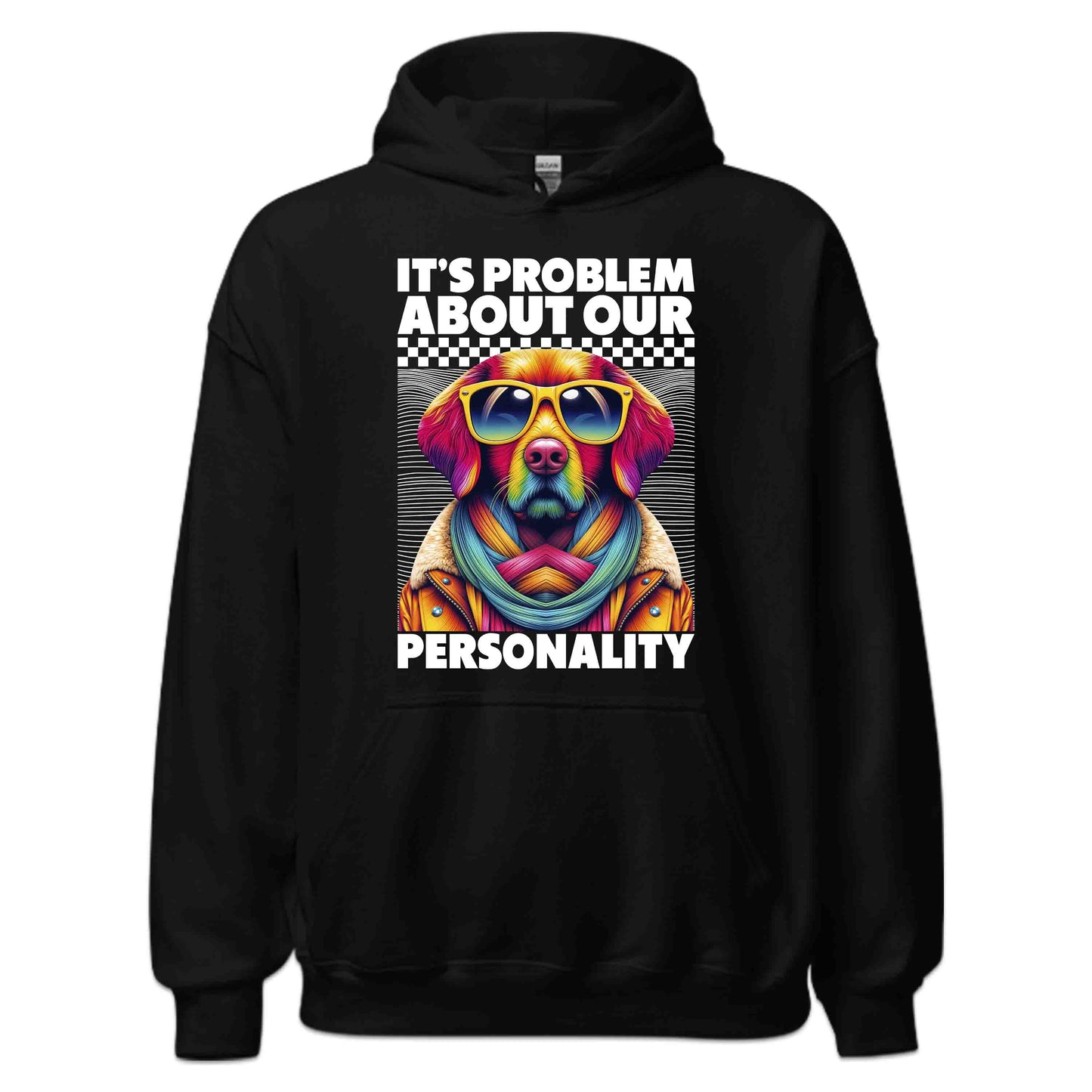 Colorful Retro Dog Personality Neon Pet Lover Funky Pop Art | PRODUCT CODE: CLFROTEGDOPY
