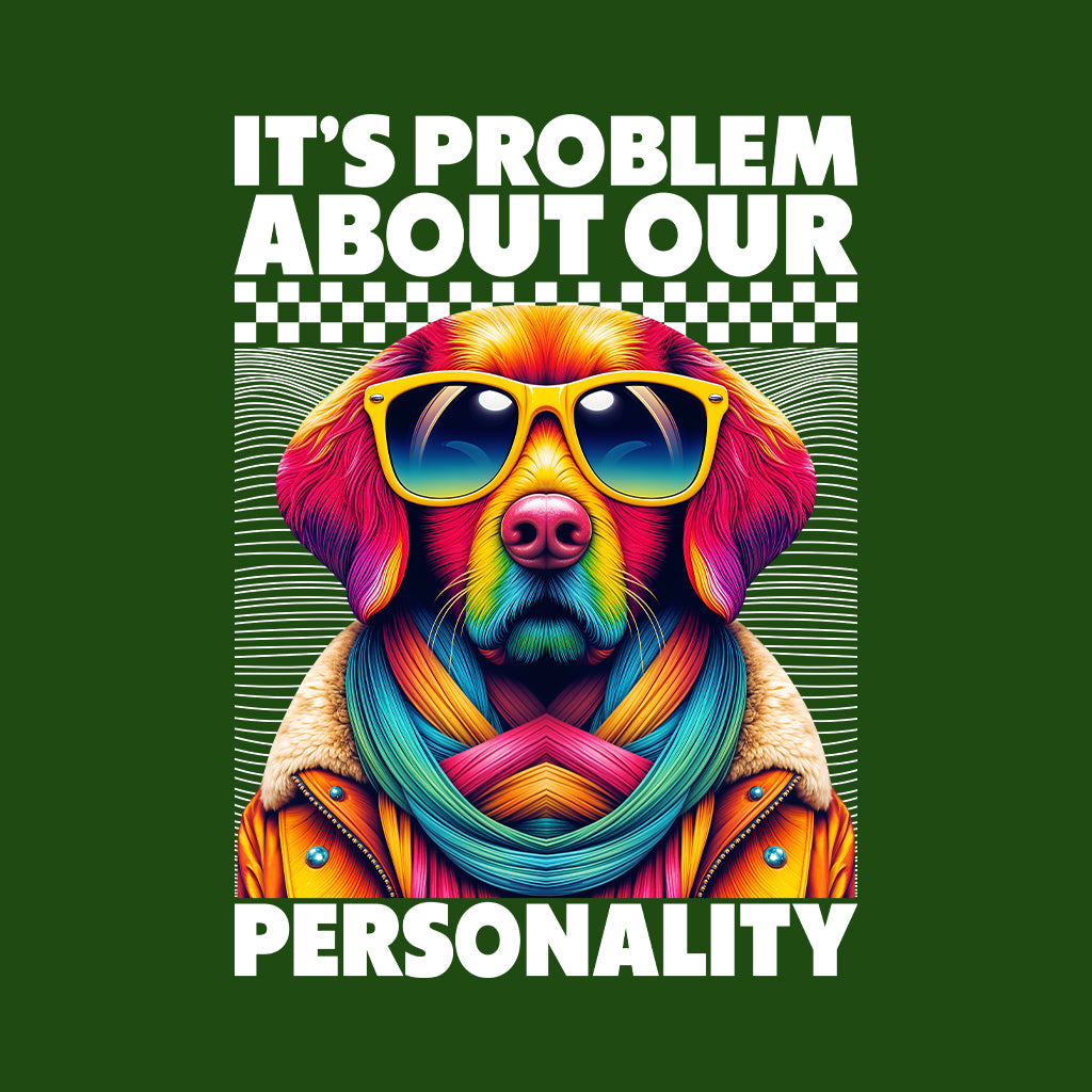 Colorful Retro Dog Personality Neon Pet Lover Funky Pop Art | PRODUCT CODE: CLFROTEGDOPY