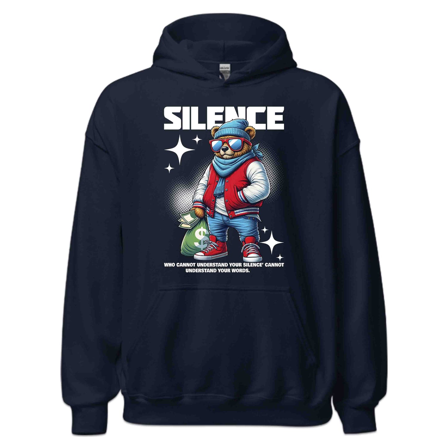 Cool Money Bear with Dollar Bag Retro Stylish Streetwear | PRODUCT CODE: CLOMNYBREDLG