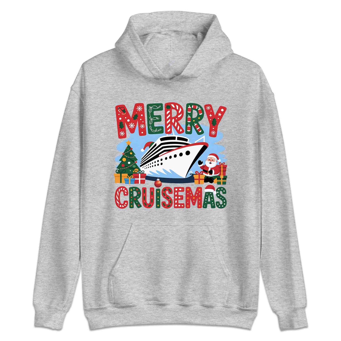 Merry Cruisemas Cruise Ship Christmas T-Shirt, Funny Holiday Sweatshirt, Family Cruise Hoodie | PRODUCT CODE: CMNBVSAD