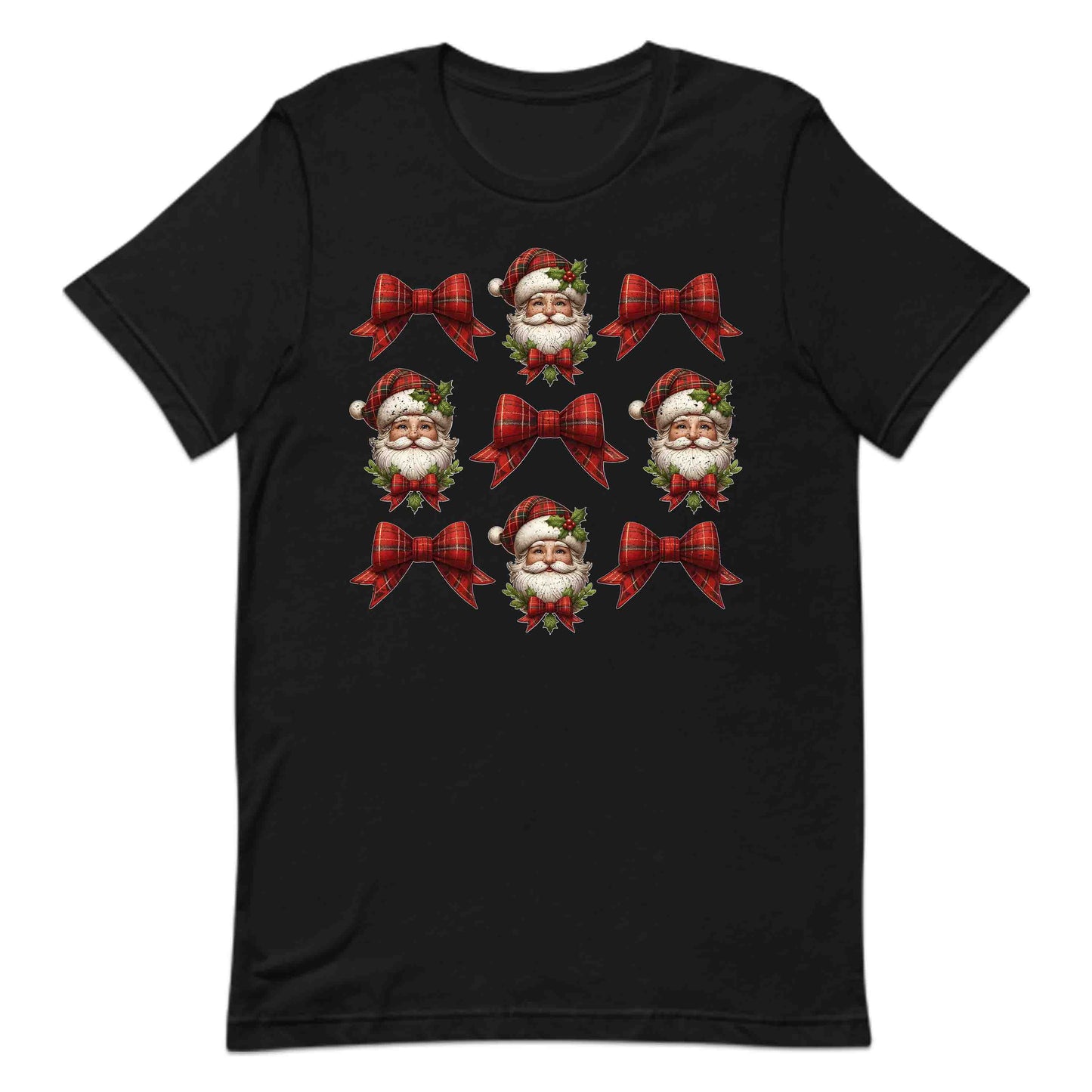 Coquette Christmas Santa Xmas Red Plaid Bow | PRODUCT CODE: CNQEHRMSTNA