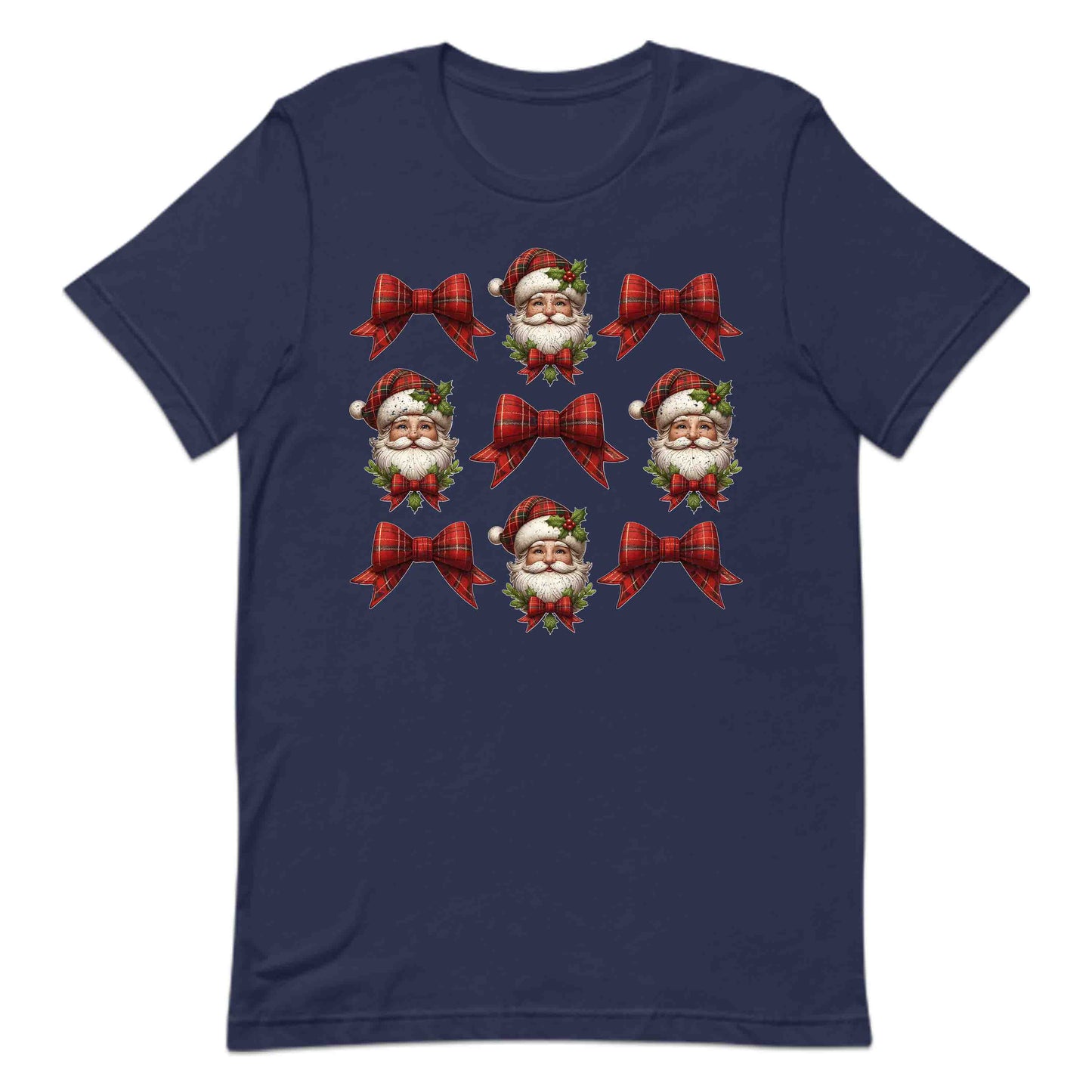 Coquette Christmas Santa Xmas Red Plaid Bow | PRODUCT CODE: CNQEHRMSTNA