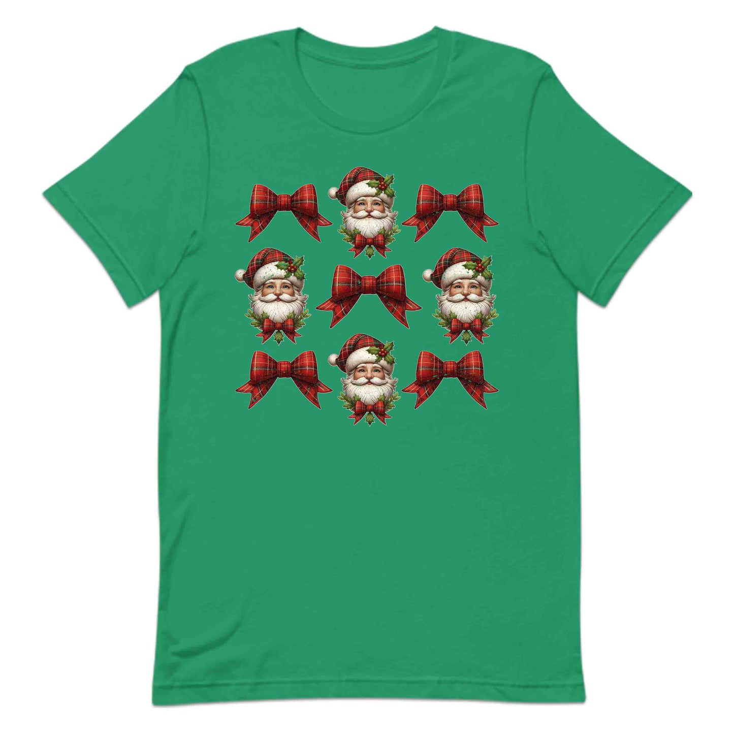 Coquette Christmas Santa Xmas Red Plaid Bow | PRODUCT CODE: CNQEHRMSTNA