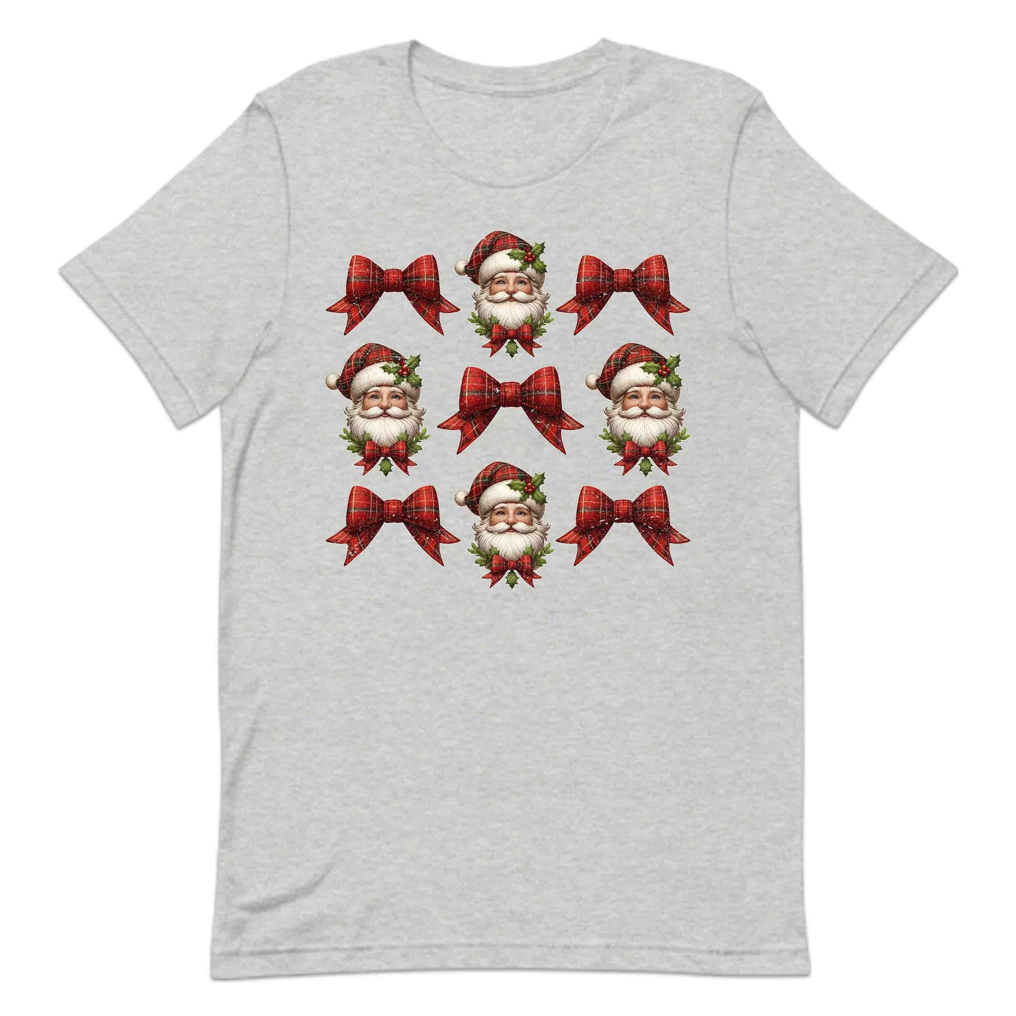 Coquette Christmas Santa Xmas Red Plaid Bow | PRODUCT CODE: CNQEHRMSTNA
