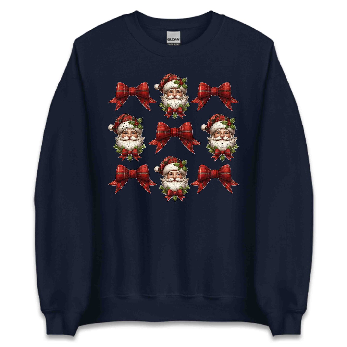 Coquette Christmas Santa Xmas Red Plaid Bow | PRODUCT CODE: CNQEHRMSTNA