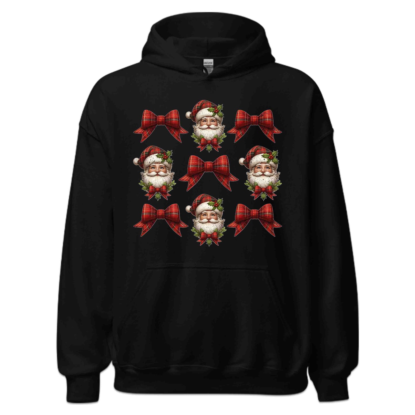 Coquette Christmas Santa Xmas Red Plaid Bow | PRODUCT CODE: CNQEHRMSTNA