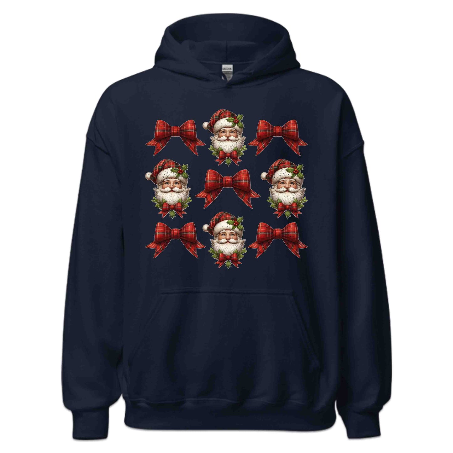 Coquette Christmas Santa Xmas Red Plaid Bow | PRODUCT CODE: CNQEHRMSTNA