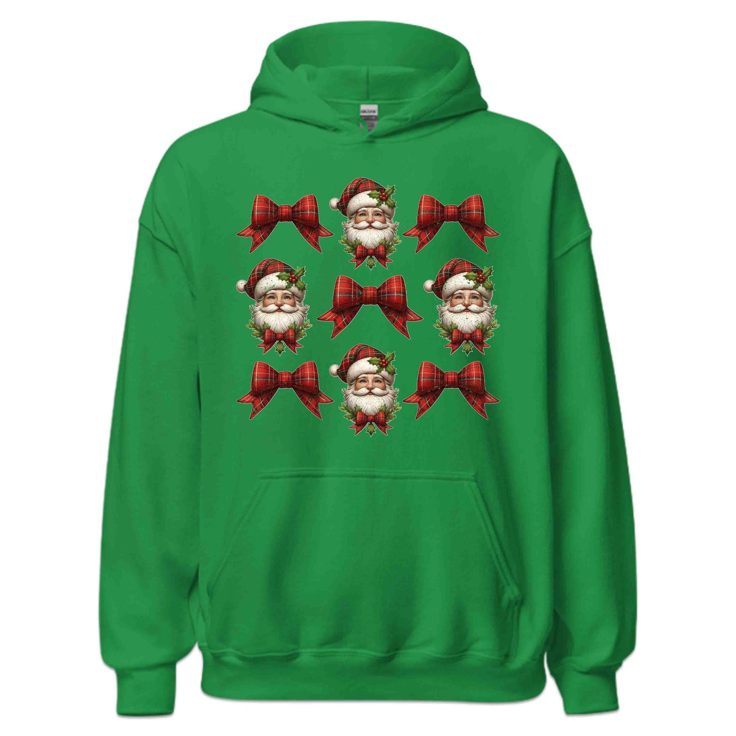 Coquette Christmas Santa Xmas Red Plaid Bow | PRODUCT CODE: CNQEHRMSTNA