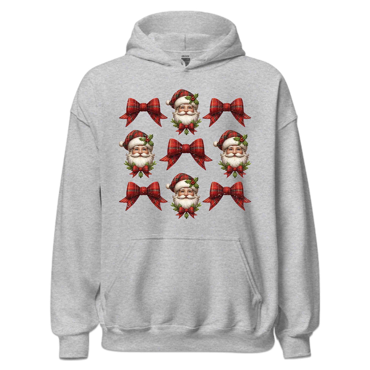 Coquette Christmas Santa Xmas Red Plaid Bow | PRODUCT CODE: CNQEHRMSTNA