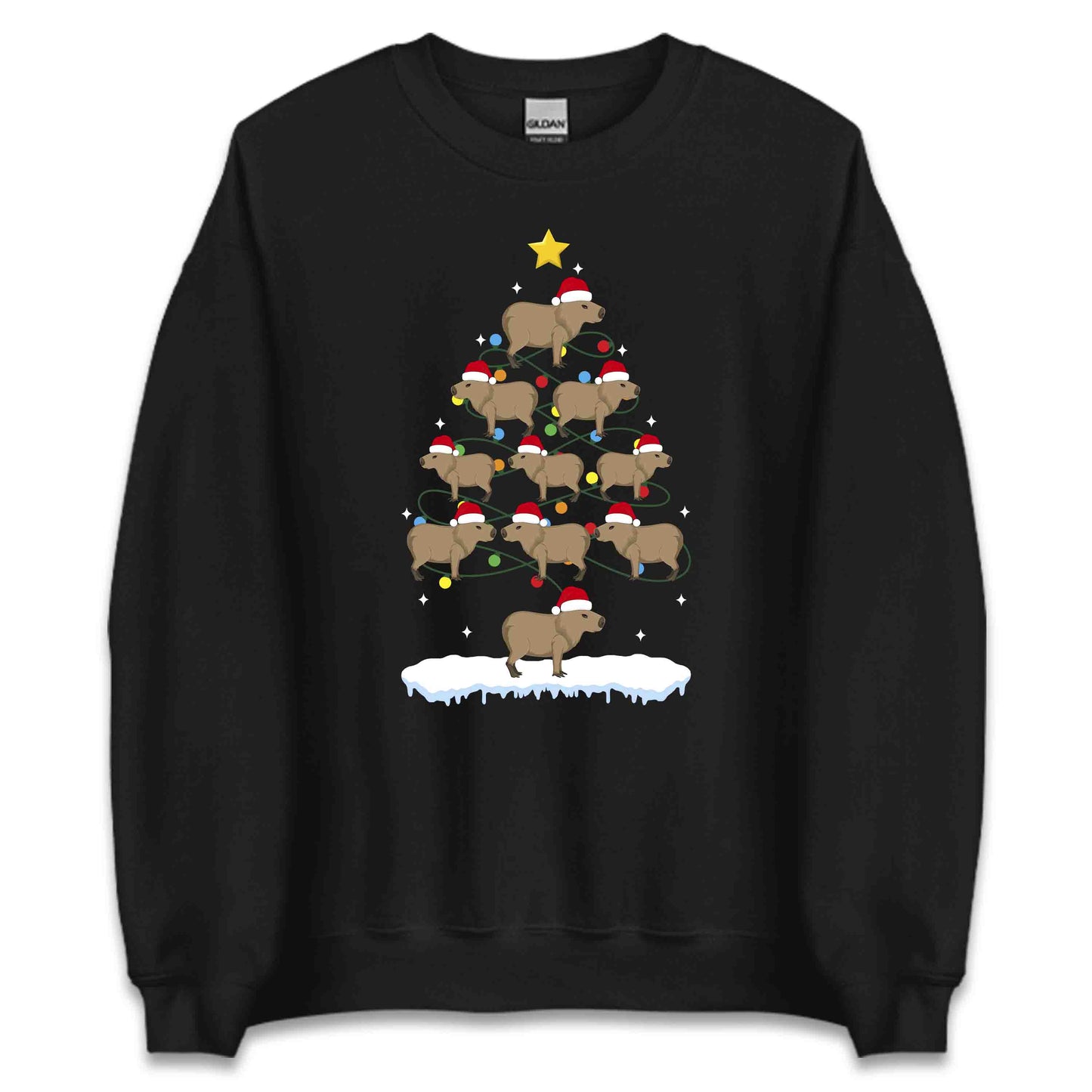 Capybara Christmas Tree Xmas Adorable Rodent Creature | PRODUCT CODE: CPBRETXMADW