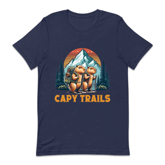 Retro Capybara Trails Hiking Nature Lover | PRODUCT CODE: CPYRILSHKN