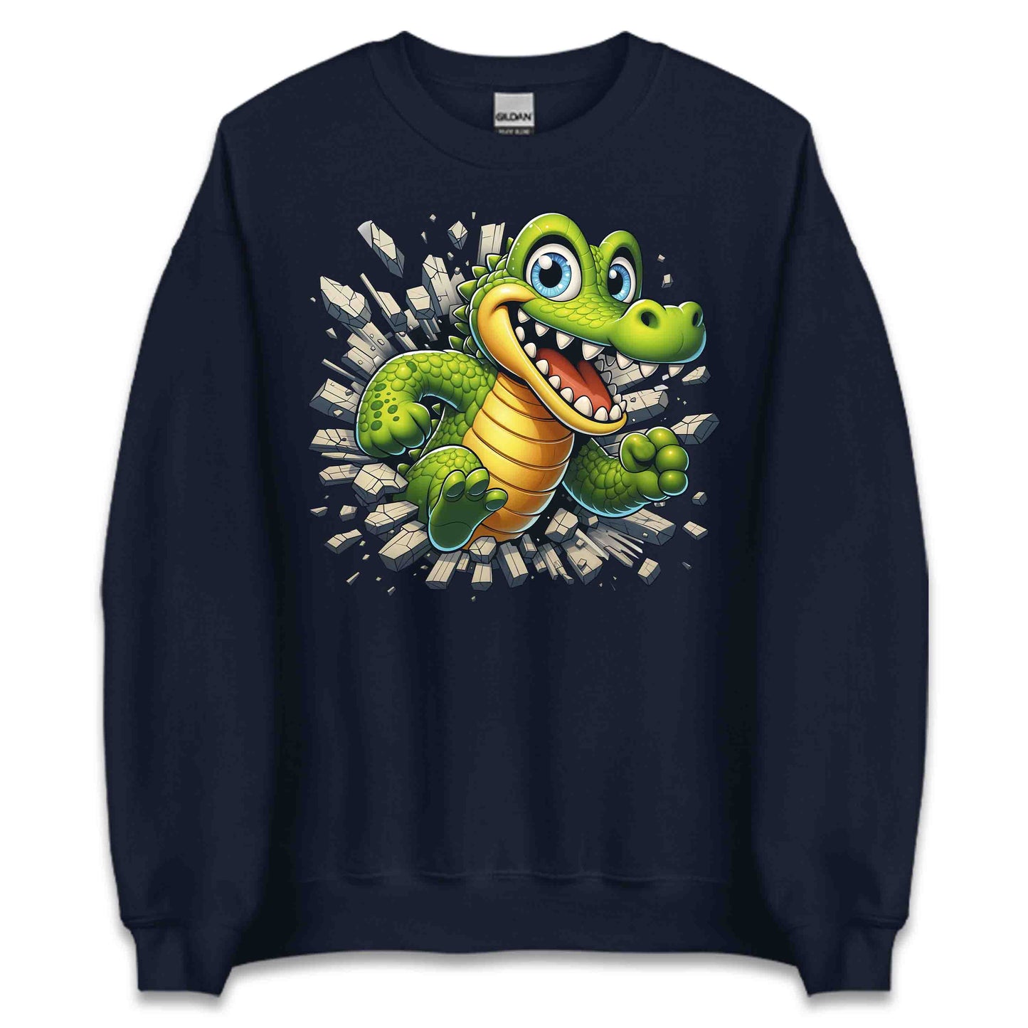 Crocodile Breaking Through The Wall 3D Realistic Alligator | PRODUCT CODE: CRDCLOBKNGWL