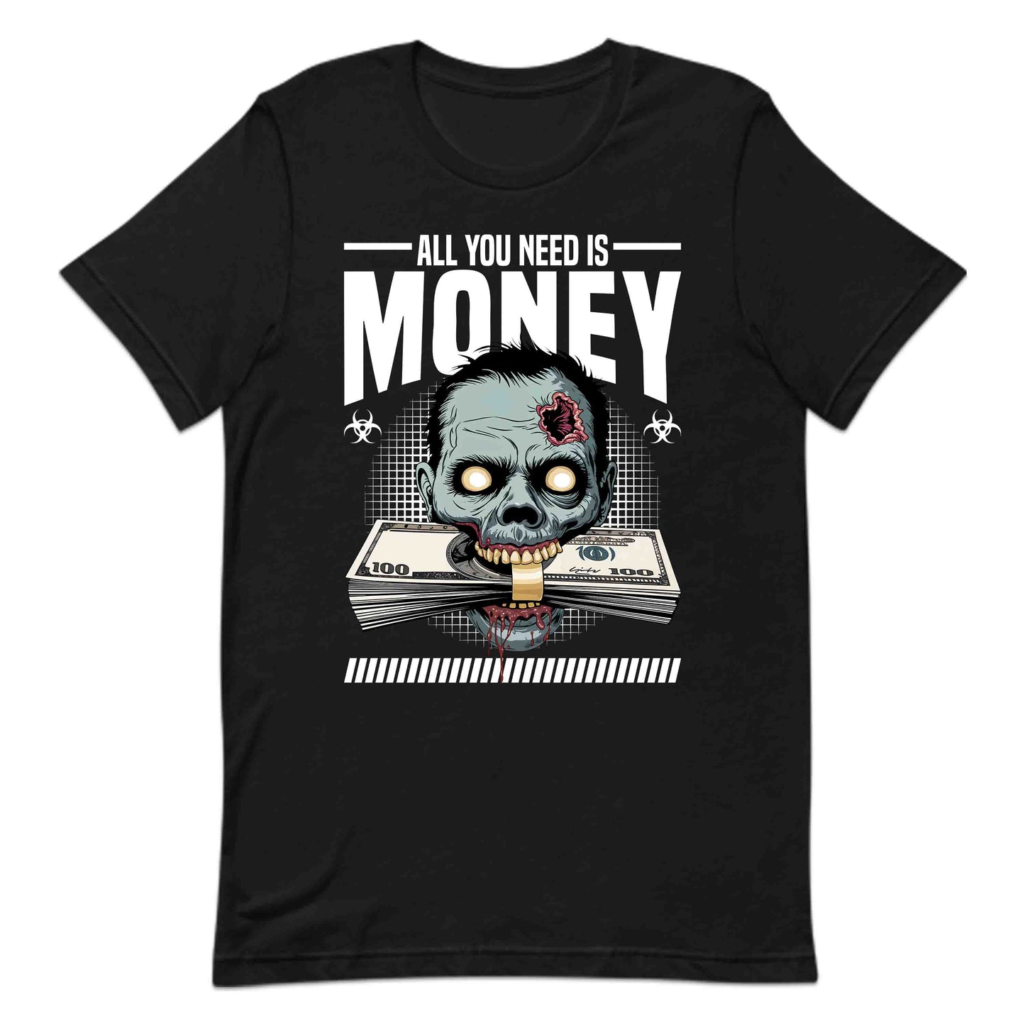 Creepy Zombie Money Horror Lovers Edgy Streetwear | PRODUCT CODE: CRPYZMBENMOH