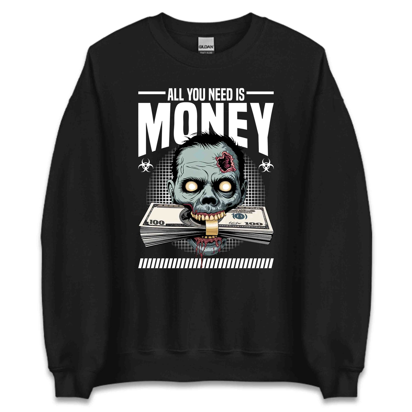 Creepy Zombie Money Horror Lovers Edgy Streetwear | PRODUCT CODE: CRPYZMBENMOH