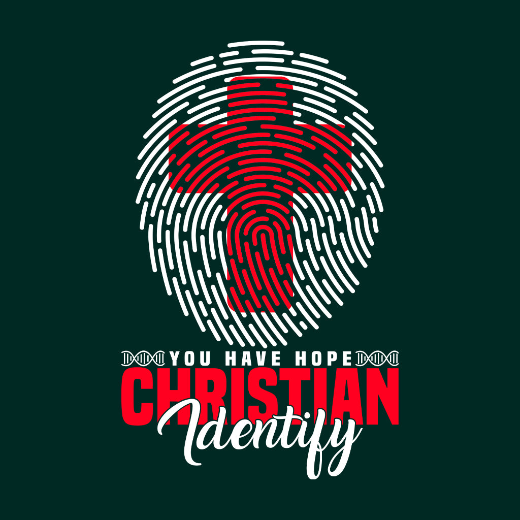 Christian Identity Christian Hope & Faith Fingerprint Cross | PRODUCT CODE: CRSHKWOANMP