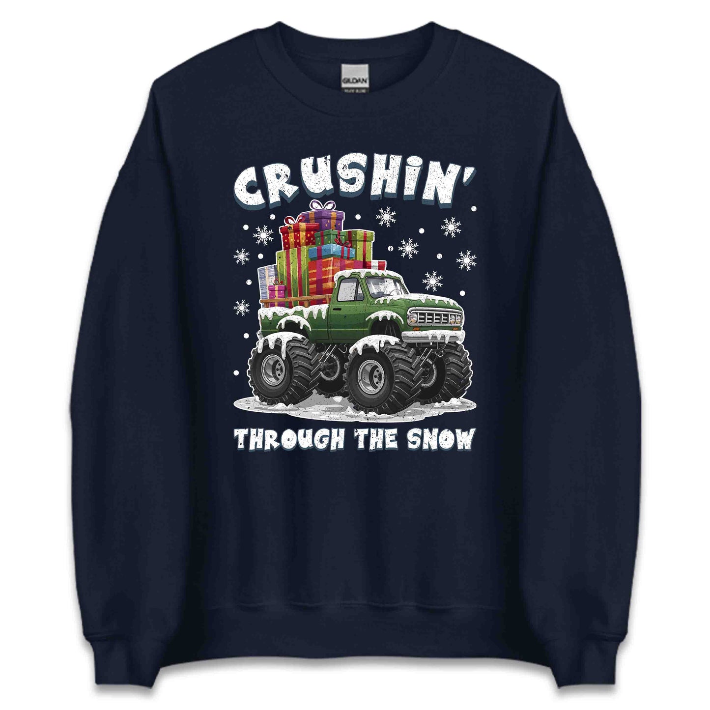 Crushin Through The Snow Monster Truck Christmas | PRODUCT CODE: CRSNGHTUMNK