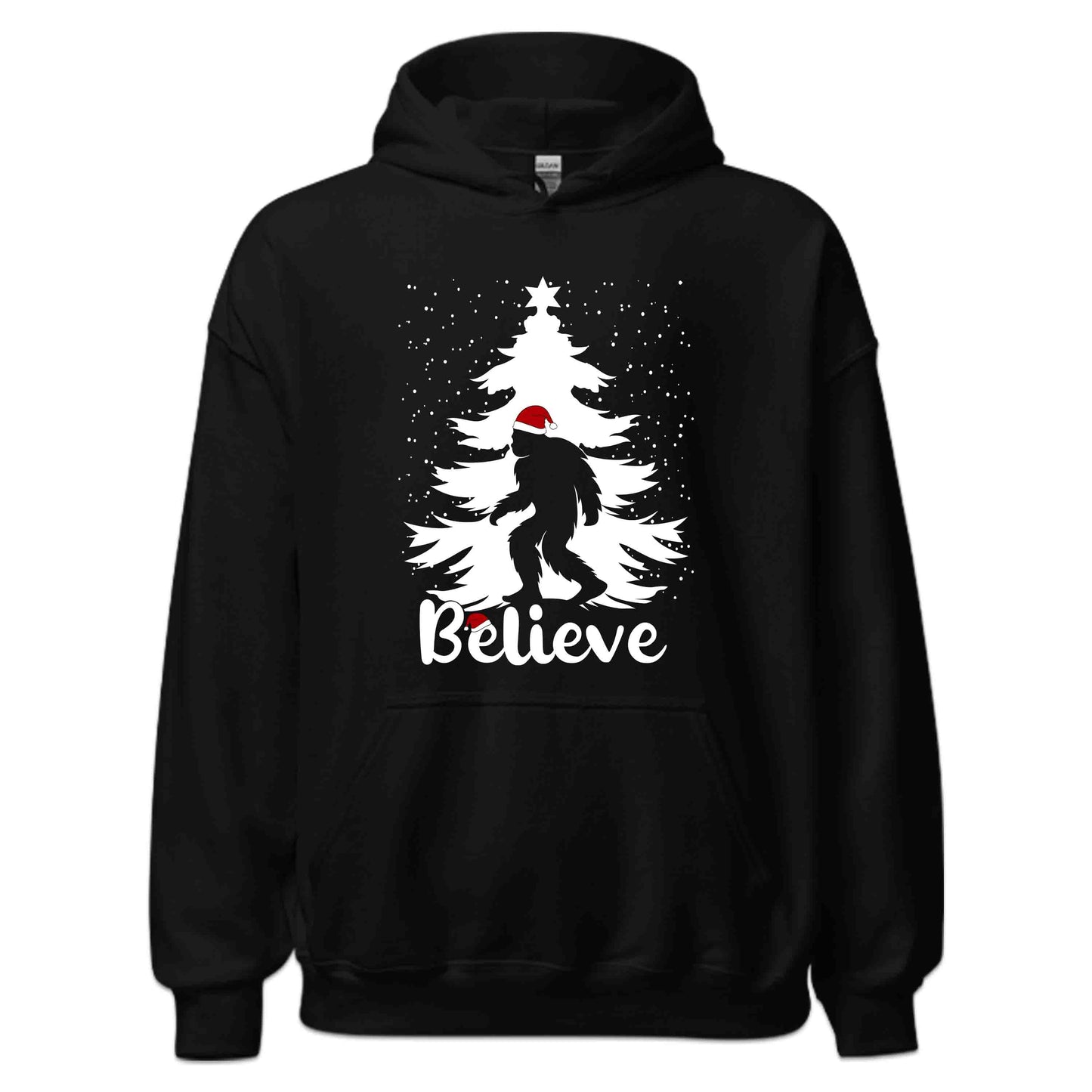 Christmas Believe Tree Xmas Bigfoot Sasquatch | PRODUCT CODE: CRTBLVEXMGFO