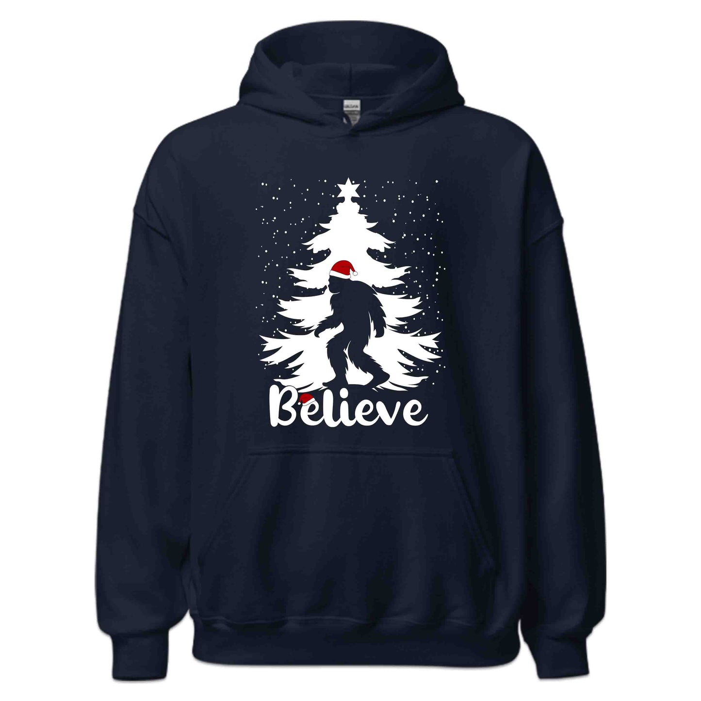 Christmas Believe Tree Xmas Bigfoot Sasquatch | PRODUCT CODE: CRTBLVEXMGFO