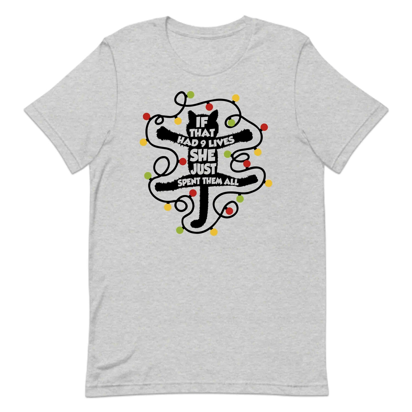 Christmas Black Cat If That Thing Had Nine Lives She Just Spent Them All | PRODUCT CODE: CRTHMIFNIELF