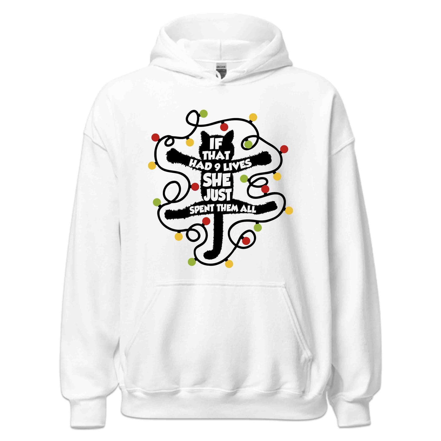 Christmas Black Cat If That Thing Had Nine Lives She Just Spent Them All | PRODUCT CODE: CRTHMIFNIELF