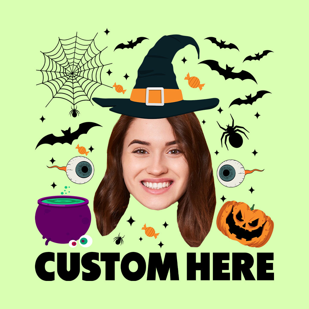 Personalized Halloween Witch Face Family Matching | PRODUCT CODE: CSTFCHLOW