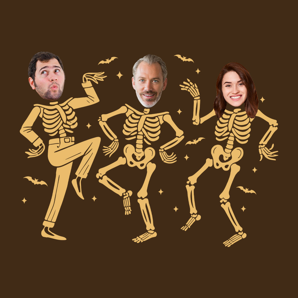 Personalized Dancing Skeletons Family Matching Halloween Party | PRODUCT CODE: CSTKLNSPHO