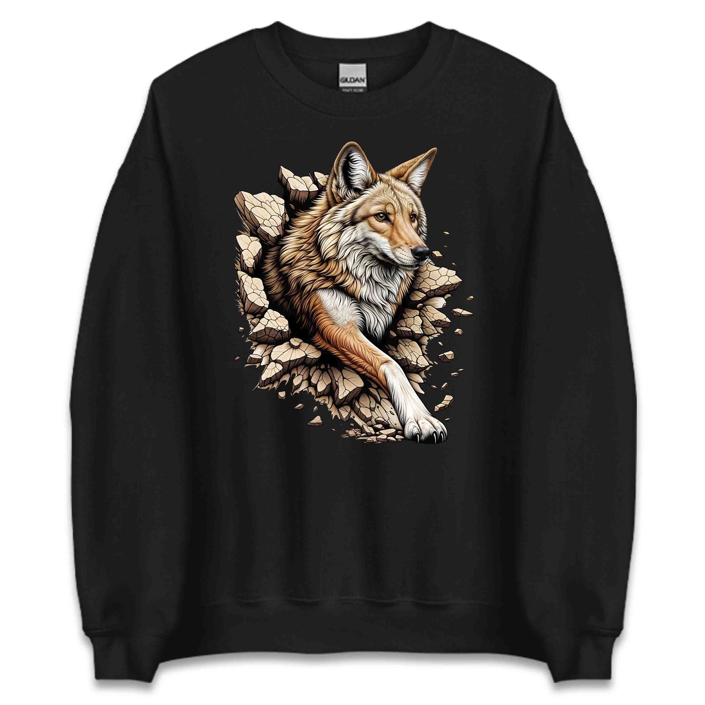 Coyote Breaking Through Wall 3D Realistic Coyote | PRODUCT CODE: CYTEBRKNWLEN