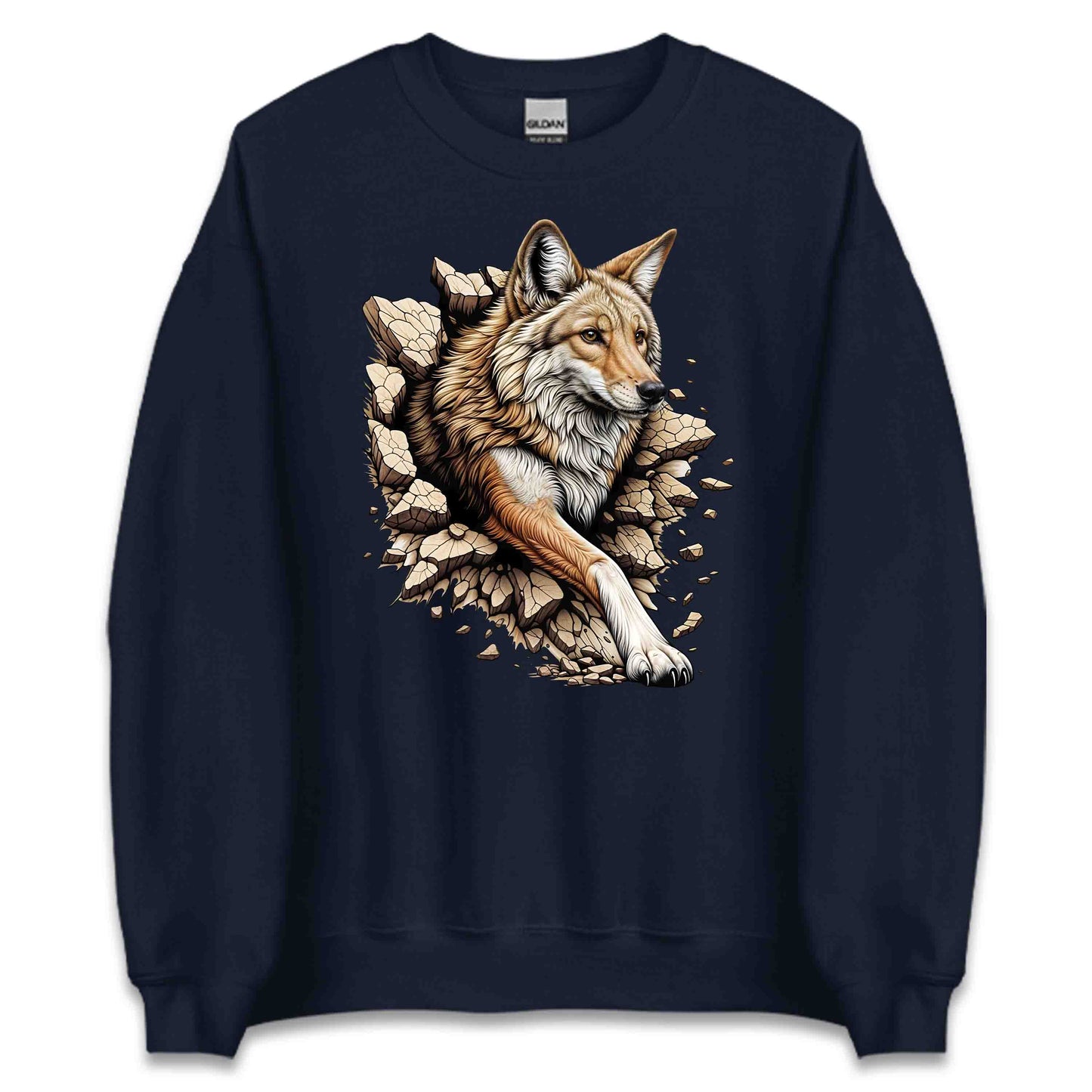 Coyote Breaking Through Wall 3D Realistic Coyote | PRODUCT CODE: CYTEBRKNWLEN