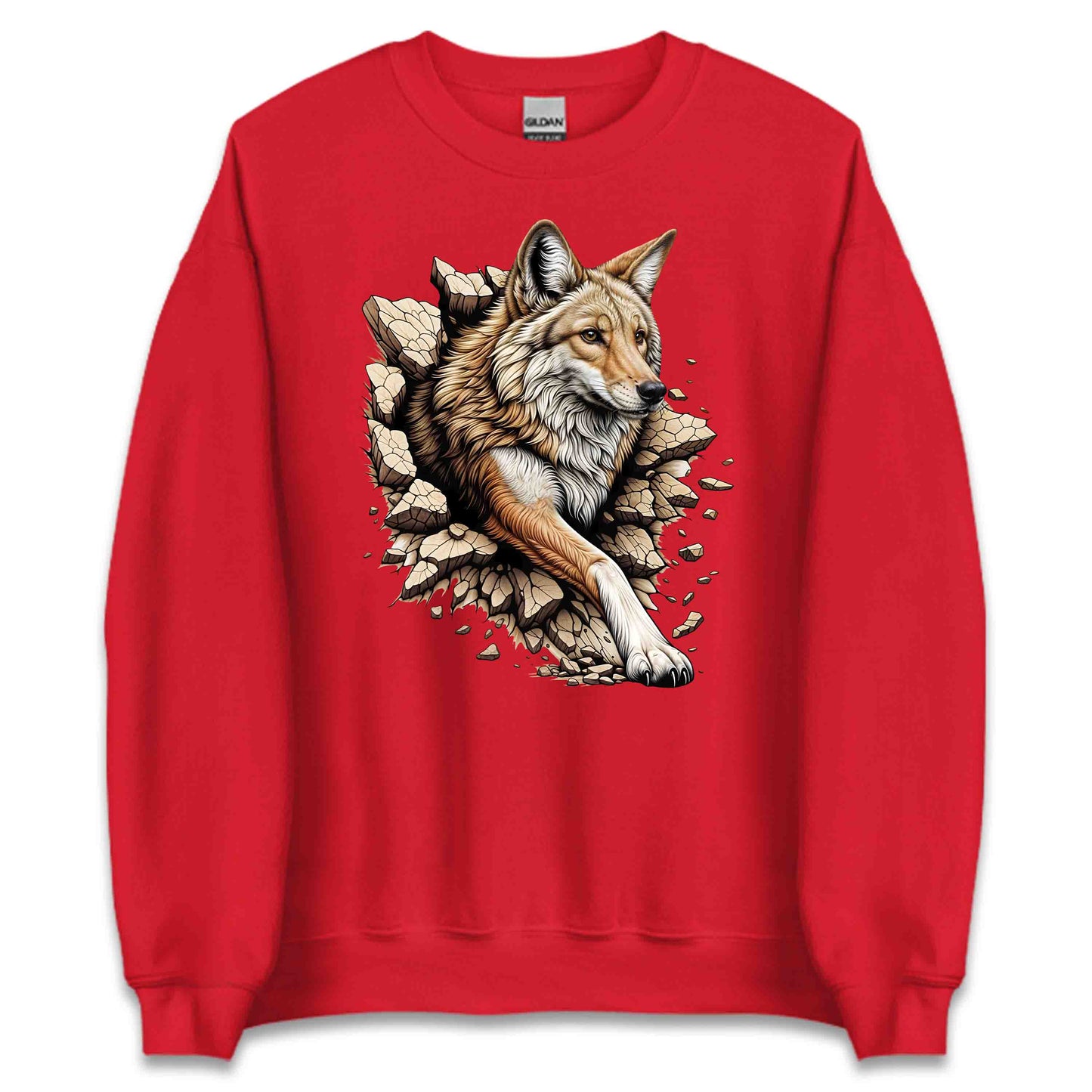 Coyote Breaking Through Wall 3D Realistic Coyote | PRODUCT CODE: CYTEBRKNWLEN