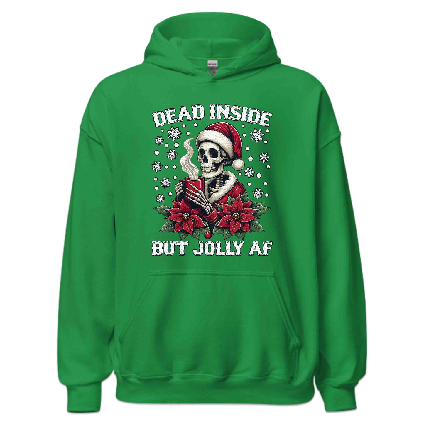 Christmas Dead Inside But Jolly AF Gothic Skeleton Dark Humor Xmas | PRODUCT CODE: DANSEBTJLYFAC