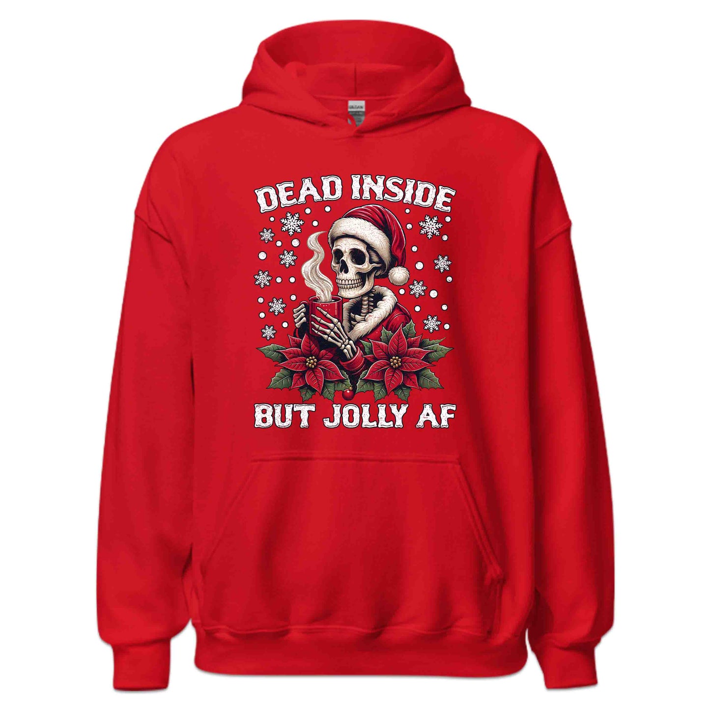 Christmas Dead Inside But Jolly AF Gothic Skeleton Dark Humor Xmas | PRODUCT CODE: DANSEBTJLYFAC
